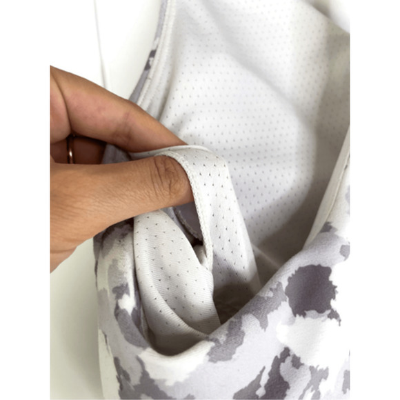 Kyodan Army Camo Grey Racerback Workout Sports Bra Longline Size S - Picture 6 of 8